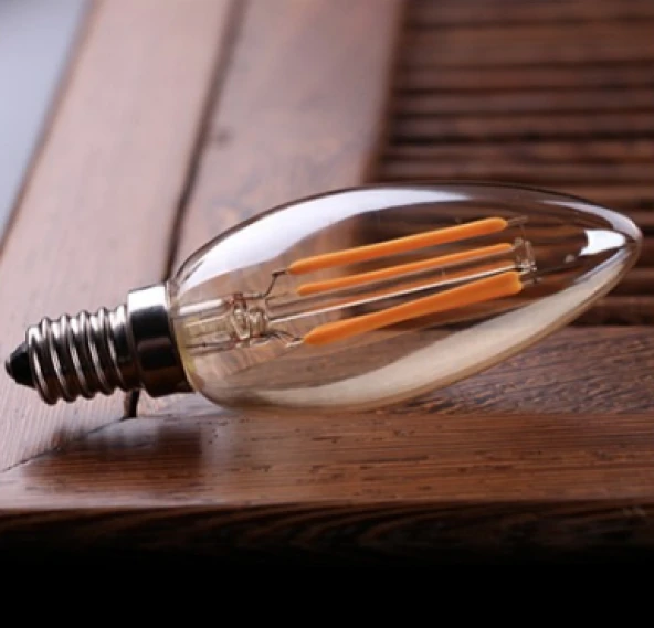 Cata 4W E14 2700K Amber Rustik Buji Led Ampul CT-4280 - 5