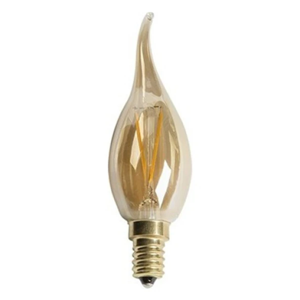 Cata 4W E14 2700K Amber Rustik Kıvrık Dekoratif Led Ampul CT-4281