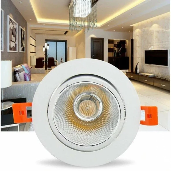 Cata CT-5204 5W Yuvarlak Cob Led Akik Spot Armatür 3200K Günışığı