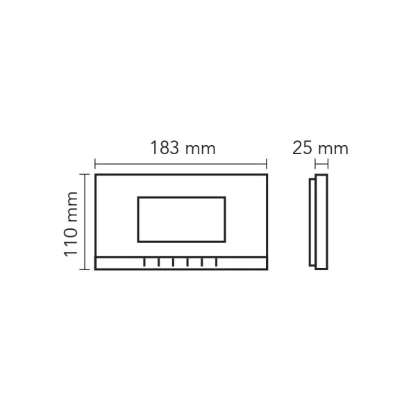 Audio 001180B GD-18 4,3 inç Slim Görüntülü Diafon Bus Plus Mekanik Butonlu Beyaz - 3
