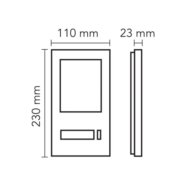 Audio Bus Plus 4.3 inç Mekanik Butonlu Handsfree Görüntülü Villaset Beyaz Kasa 001460 - 4