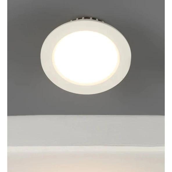 Ack AP01-01200 12W Yuvarlak Sıva Altı Led Panel 3000K Günışığı - Resim 3