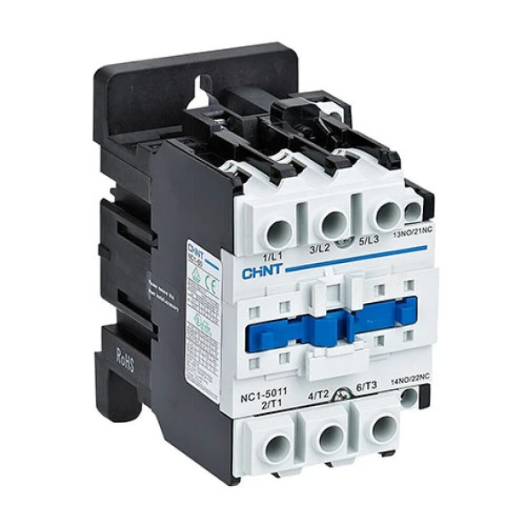 Chint 220V 22kW 50A AC3 Bobinli 3 Kutuplu Kontaktör 1NA+1NK