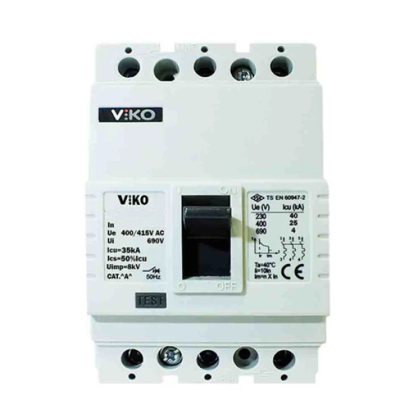 Viko VMF5-500-SN2 500A 3 Kutuplu 50kA Sabit Kompakt Şalter