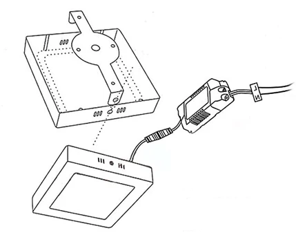 Maxled 18w Sıva Üstü Kare Led Panel Armatür 6500K Beyaz - Resim 4