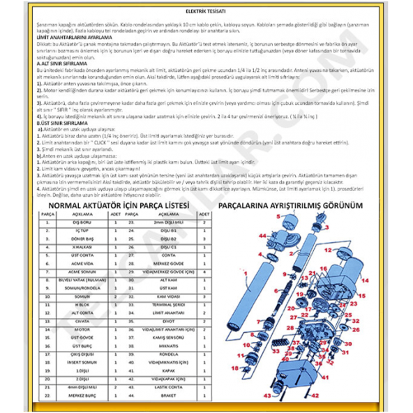 18Inçh Çanak Hareket Kolu Motor-Tzc Premium Jack Harl-3618 - 2