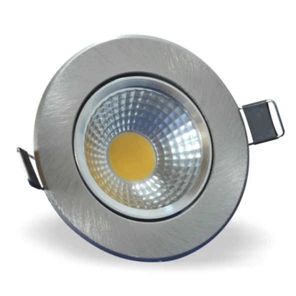 Maxled 5W Yuvarlak Cob Led Armatür Saten Kasa Günışığı