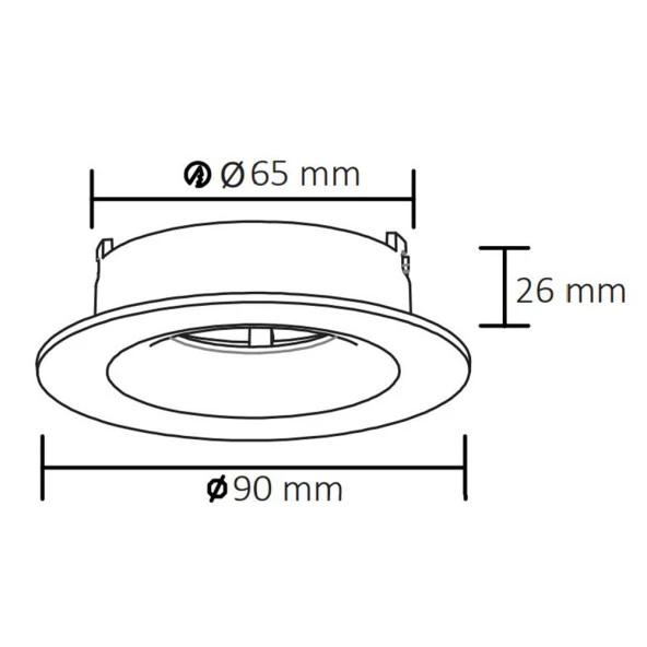 ACK AH03-04060 Beyaz Terra Alüminyum Spot Armatür - Resim 2