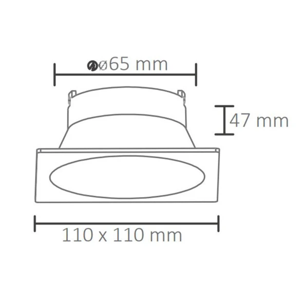 ACK AH03-04020 Beyaz Terra Alüminyum Spot Armatür - Resim 2
