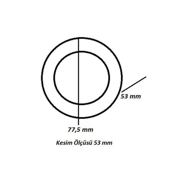 ACK AH07-00734 0.7W yuvarlak Led Merdiven ve Duvar Armatürü 6500K Beyaz - 2
