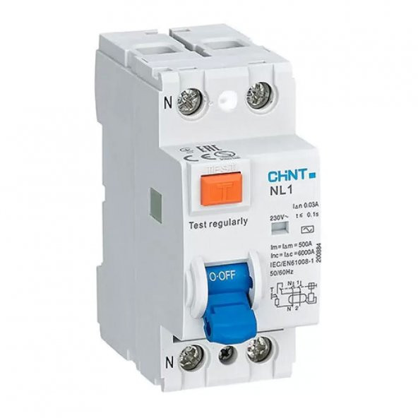 Chint NL1 Serisi AC Tipi 2X40A Kaçak Akım Rölesi 6kA 300mA 200219