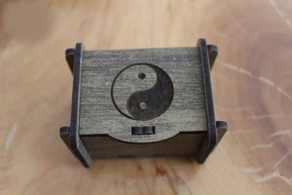 Değerli Taş - Pandül & Takı Saklama Kutusu Küçük Boy Yin Yang