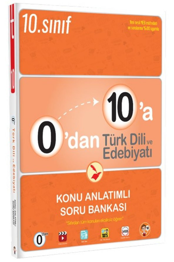 0dan 10a Türk Dili ve Edebiyatı Konu Anlatımlı Soru Bankası - Tonguç Yayınları