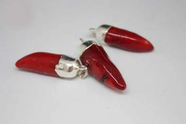 Mercan Kolye Ucu (Boyalıdır) ürün görseli 1