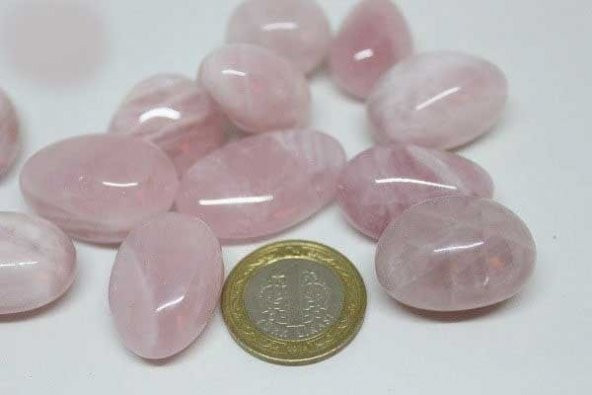 Pembe Kuvars Taşı Royal Quality (11-16gram) - Resim 2