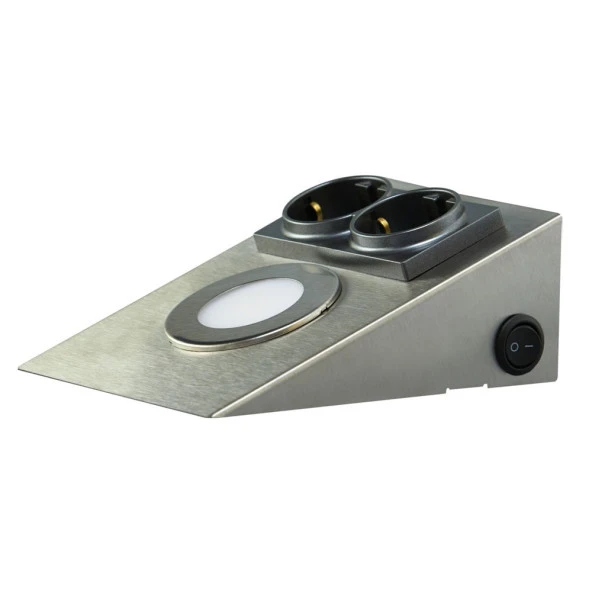 ACK AH11-00204 1.5W Ledli Prizli Tezgah Altı Armatür 3000K Günışığı