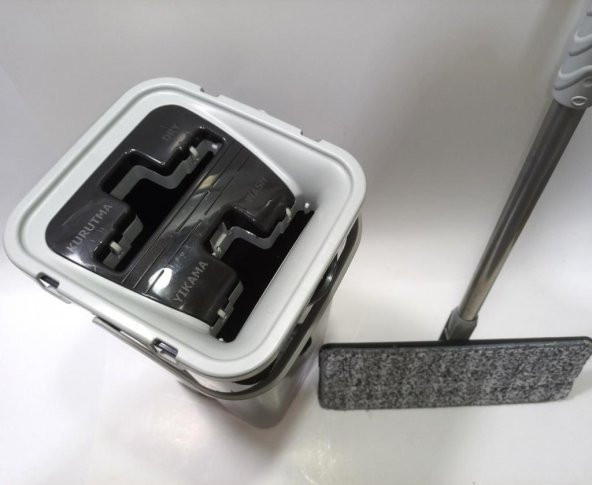 Pratik Mikrofiber Tablet Mop 5 Paspaslı Temizlik Set Smart Mob Sihirli Yeni Nesil Microfiber Mob - 4