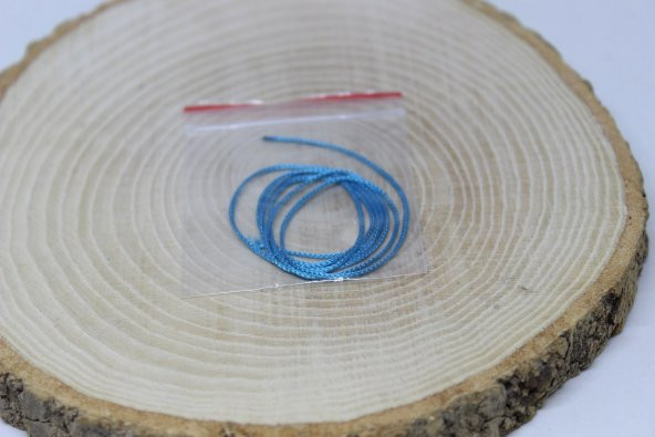 Paraşüt İpi Mavi  0.8mm / 1 metre (0.8mm ve üzeri taşlar için) ürün görseli