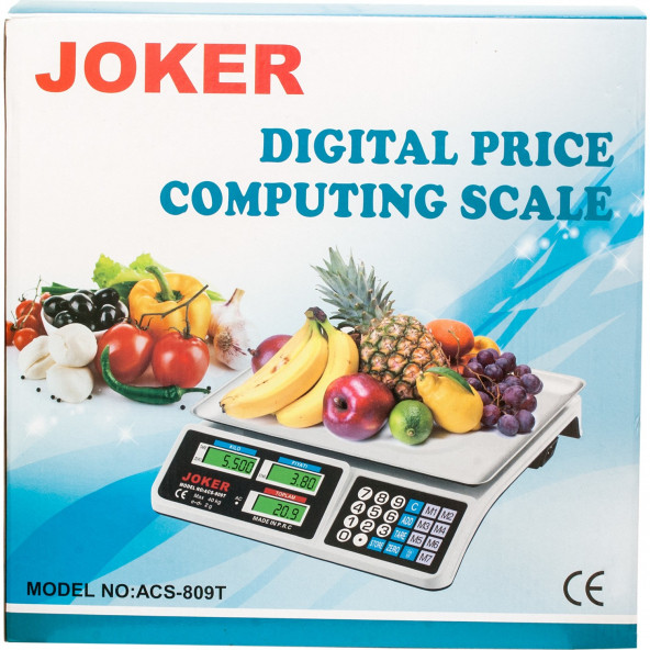 goldzaro Joker Çelik Kefe Çift Ekran Elektronik Terazi 40 kg Joker