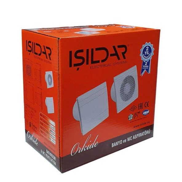 Işıldar 120 Lik 12Cm Havalandırma Mutfak Banyo Aspiratörü 90 100 000 000 9503 - 4