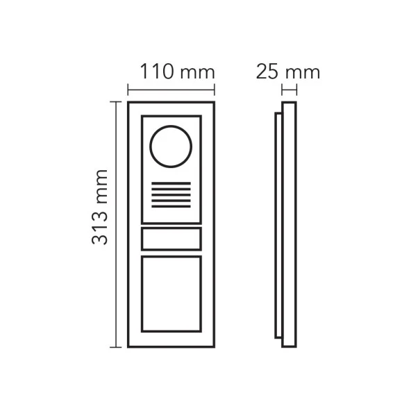 Audio 003003 Bus Plus 2x16 Kart Okuyuculu LCD Ekranlı Zil Paneli Mekanik Butonlu - 3