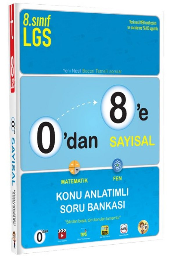 0dan 8e Sayısal Konu Anlatımlı Soru Bankası - Tonguç Yayınları