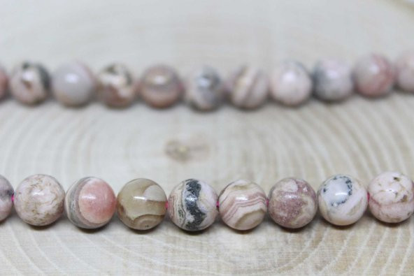 Rodokrozit Taşı 8mmadet - Resim 3