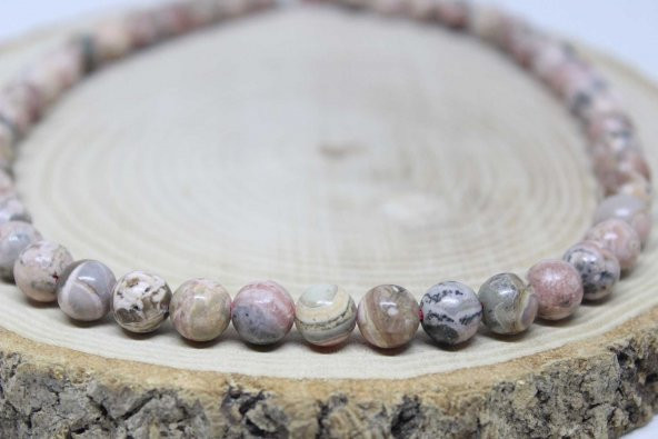 Rodokrozit Taşı 8mmadet - Resim 4