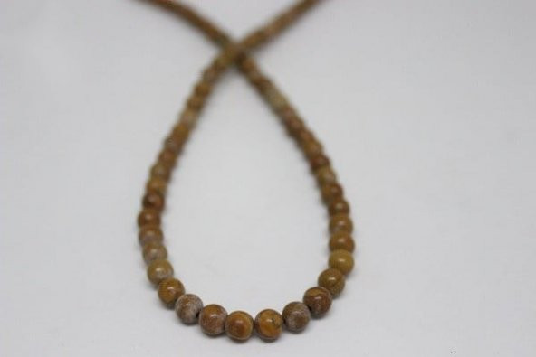 Jasper Taşı YARIM Dizi 6mm (9870) (18cm uzunluğundadır)