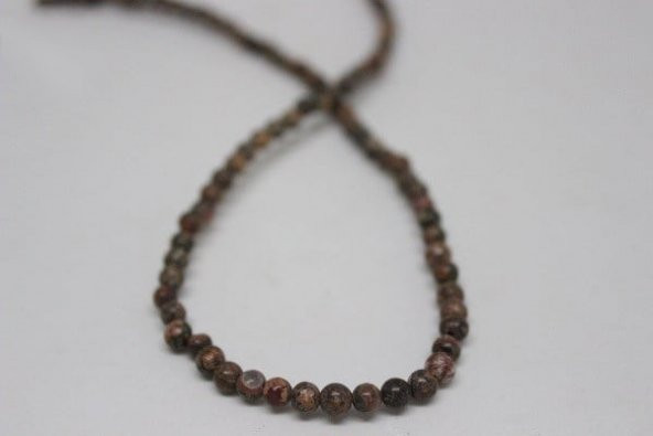 Jasper Taşı YARIM Dizi 4mm (9862) (18cm uzunluğundadır) ürün görseli