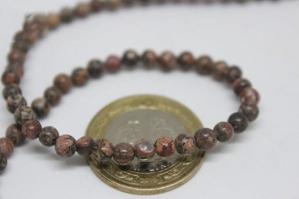 Jasper Taşı YARIM Dizi 4mm (9862) (18cm uzunluğundadır) - Resim 3