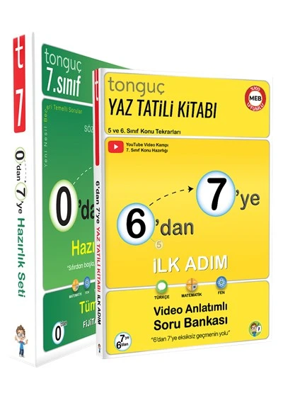 6dan 7ye Hazırlık Seti Konu Tekrarlı - Tonguç Yayınları