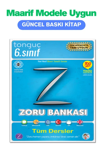 6. Sınıf Zoru Bankası Tüm Dersler Soru Bankası - Tonguç Yayınları - 1