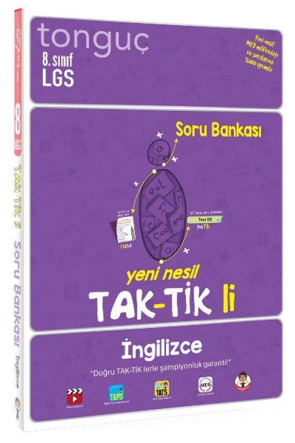 8. Sınıf İngilizce Taktikli Soru Bankası - Tonguç Yayınları