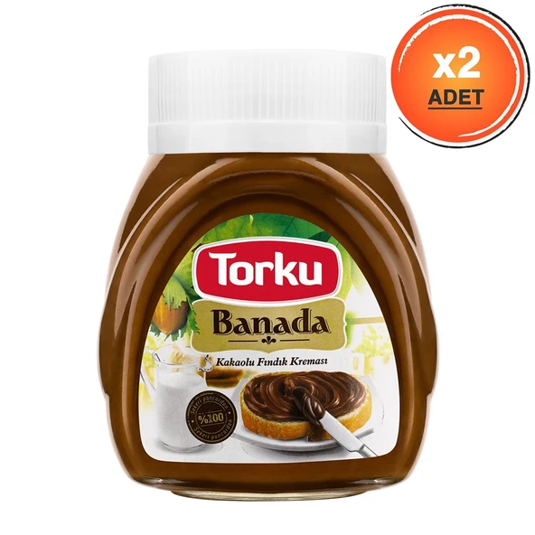 Torku Banada Kakaolu Fındık Kreması Cam 2 x 700 G