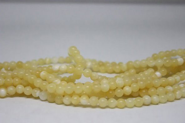 Kalsit Taşı YARIM Dizi 6mm (18cm uzunluğundadır) - Resim 2