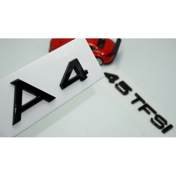 Audi A4 45 TFSi Parlak Siyah ABS 3M 3D Bagaj Yazı Logo Orjinal Ürün