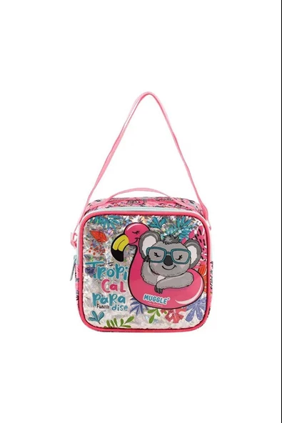 Muggle Beslenme Çantası Tropikal Pradice Pembe Beslenme Çantası