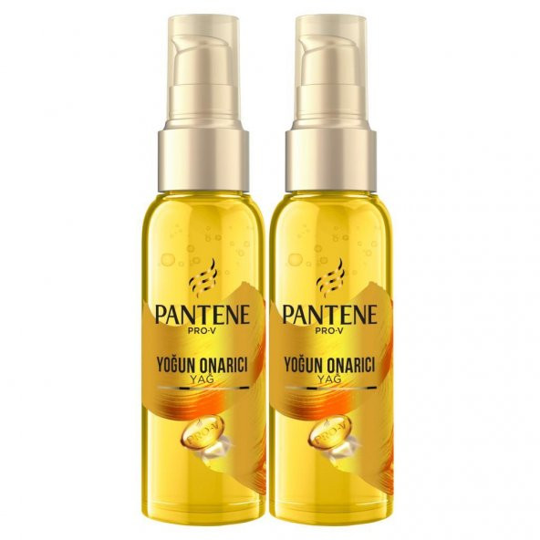Pantene Saç Bakım Yağı Keratin Özlü Onarıcı E Vitaminli 100 ml x 2 Adet - Resim 2