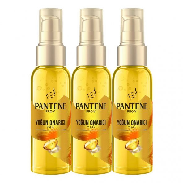 Pantene Saç Bakım Yağı Keratin Özlü Onarıcı E Vitaminli 100 ML x 3 Adet - Resim 2