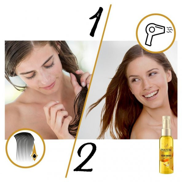 Pantene Saç Bakım Yağı Keratin Özlü Onarıcı E Vitaminli 100 ML x 3 Adet - Resim 6