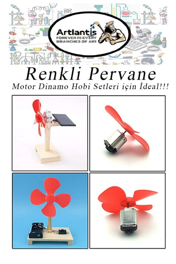 Güneş Paneli Mini Motor ve Pervane Seti 1 Paket Güneş Paneli Solar Panel Deney Seti Anahtar Krokodil Kablo - 6