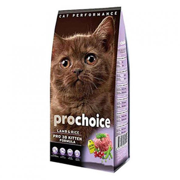 Pro Choice Pro 38 Kitten Kuzu Etli Yavru Kedi Maması 2 kg