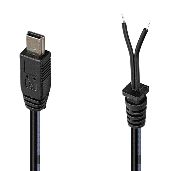 Weko Yerli Üretim 1.2 Metre 18/0.10bs 2f Mini Usb Yedek Adaptör Kablosu-77414