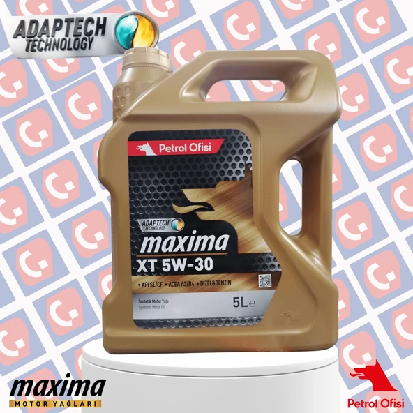 Petrol Ofisi XT 5W-30 5 LT Sentetik Motor Yağı