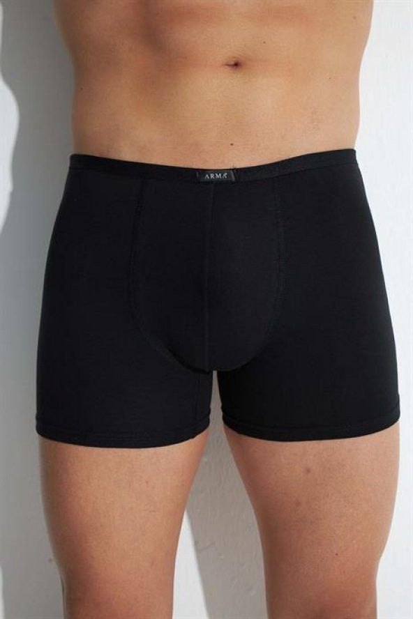 3'lü Paket Siyah Erkek Modal Boxer İnce Bel Lastikli - 1