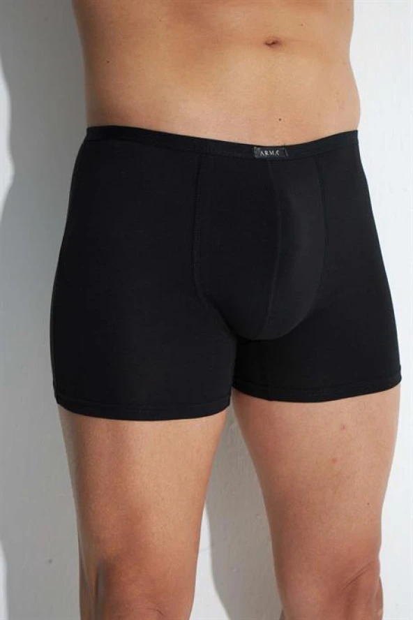 3'lü Paket Siyah Erkek Modal Boxer İnce Bel Lastikli - 3