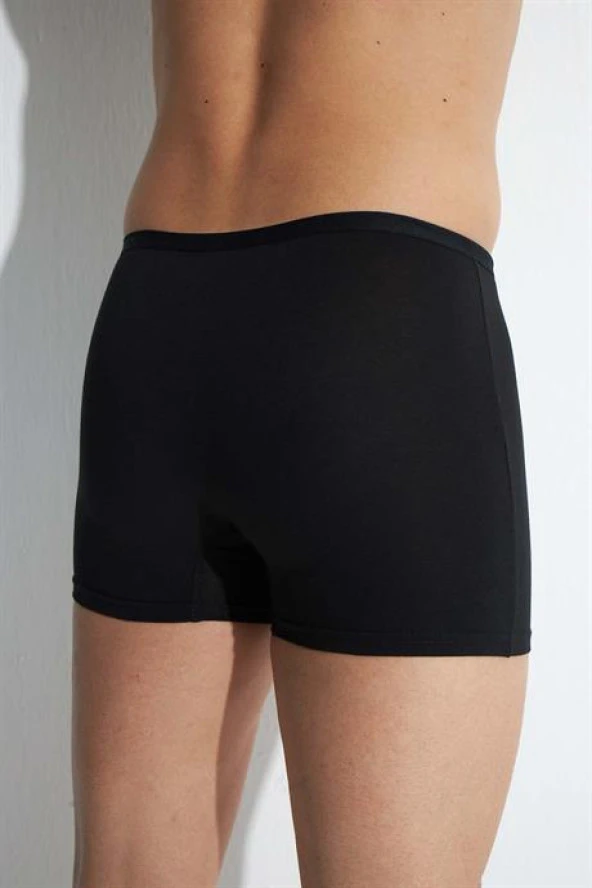 3'lü Paket Siyah Erkek Modal Boxer İnce Bel Lastikli - 4