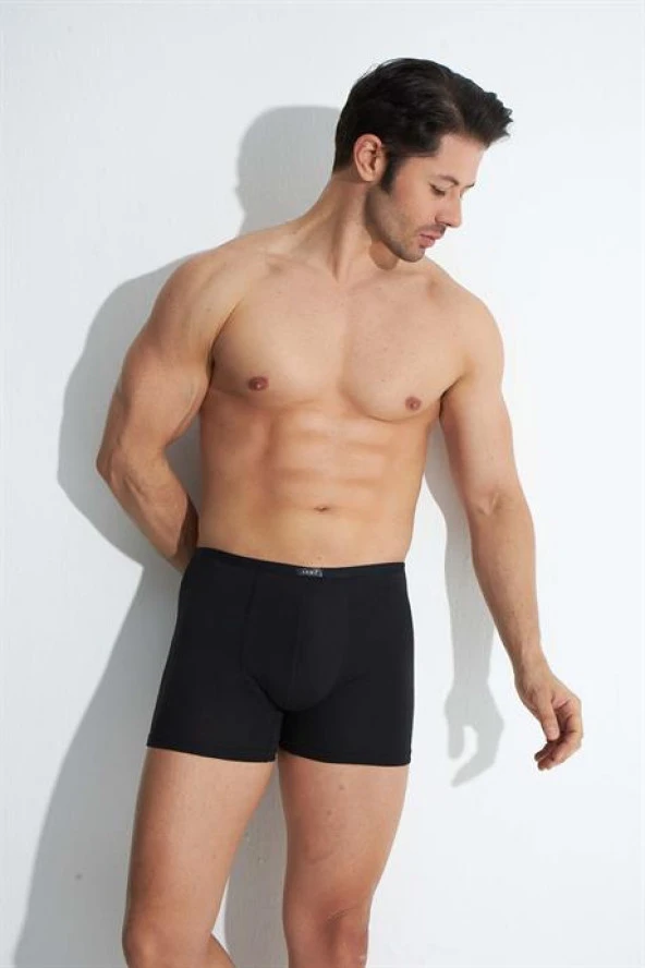 3'lü Paket Siyah Erkek Modal Boxer İnce Bel Lastikli - 6