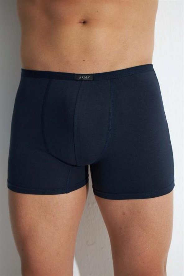 3'lü Paket Lacivert Erkek Modal Boxer İnce Bel Lastikli